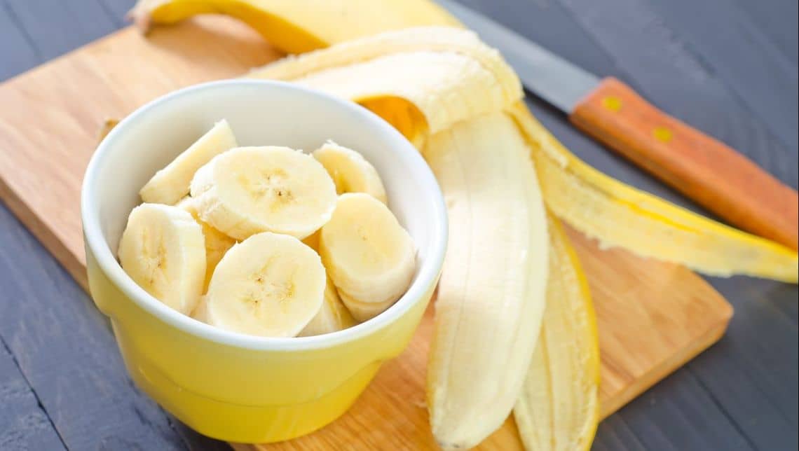 Rijpe bananen eten